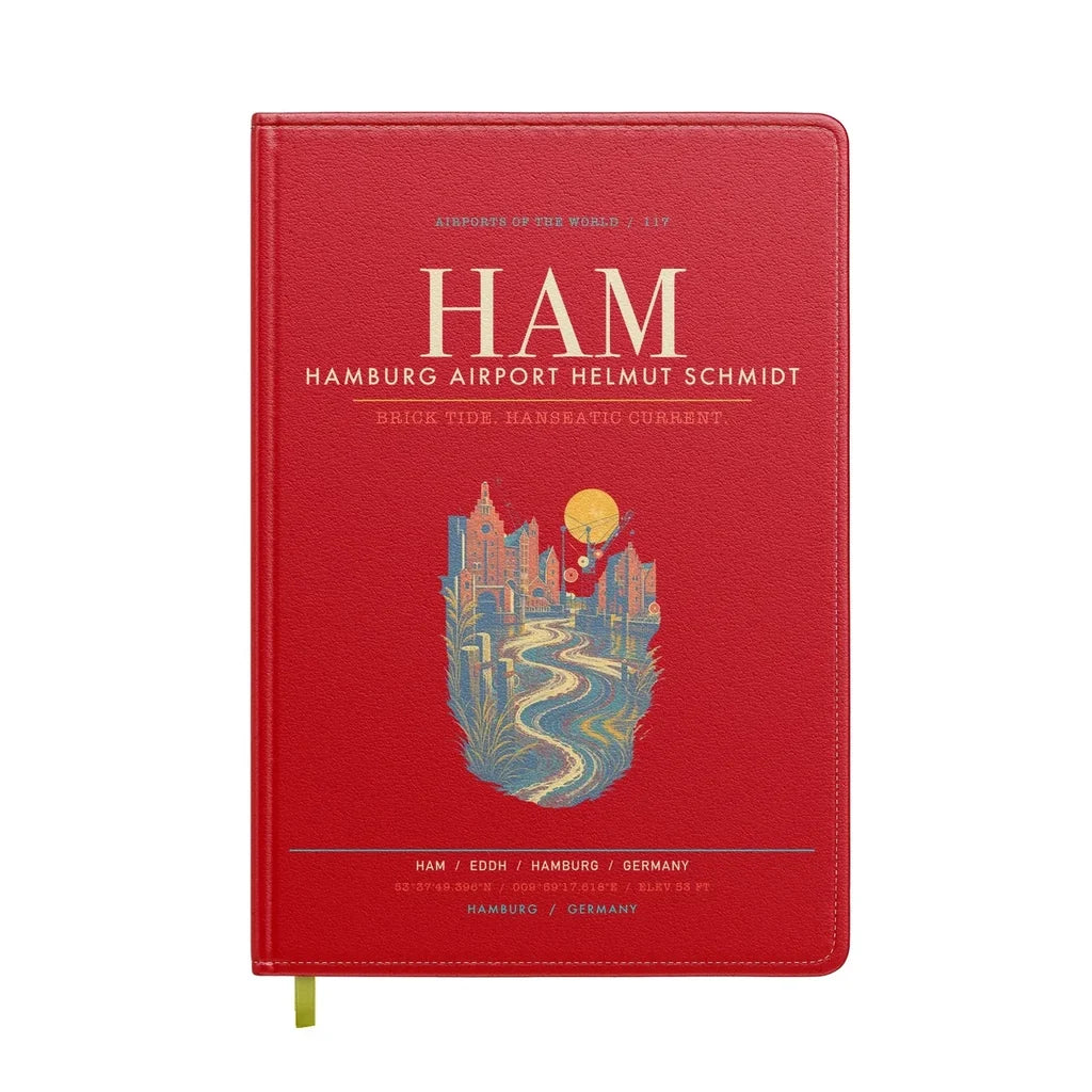 Hamburg Airport Helmut Schmidt HAM - Elbe Brick Tide Signal - Red