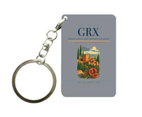 Thumbnail for Federico García Lorca Granada-Jaén Airport (GRX) design on gray key chain