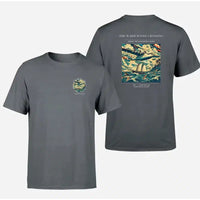 Thumbnail for VINTAGE G4067 - The Warm Winds Crossing - Double-Side T-Shirt design on gray double side t shirt