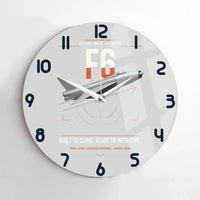 Thumbnail for English Electric Lightning F6 design on light gray no frame wall clock