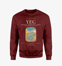 Thumbnail for Edmonton International Airport YEG Sweatshirt - Wine Red