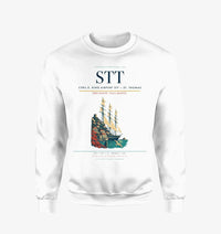 Thumbnail for Cyril E. King Airport (STT) design on white sweatshirt
