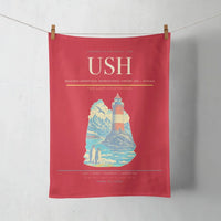 Thumbnail for Malvinas Argentinas International Airport (USH) design on red towel