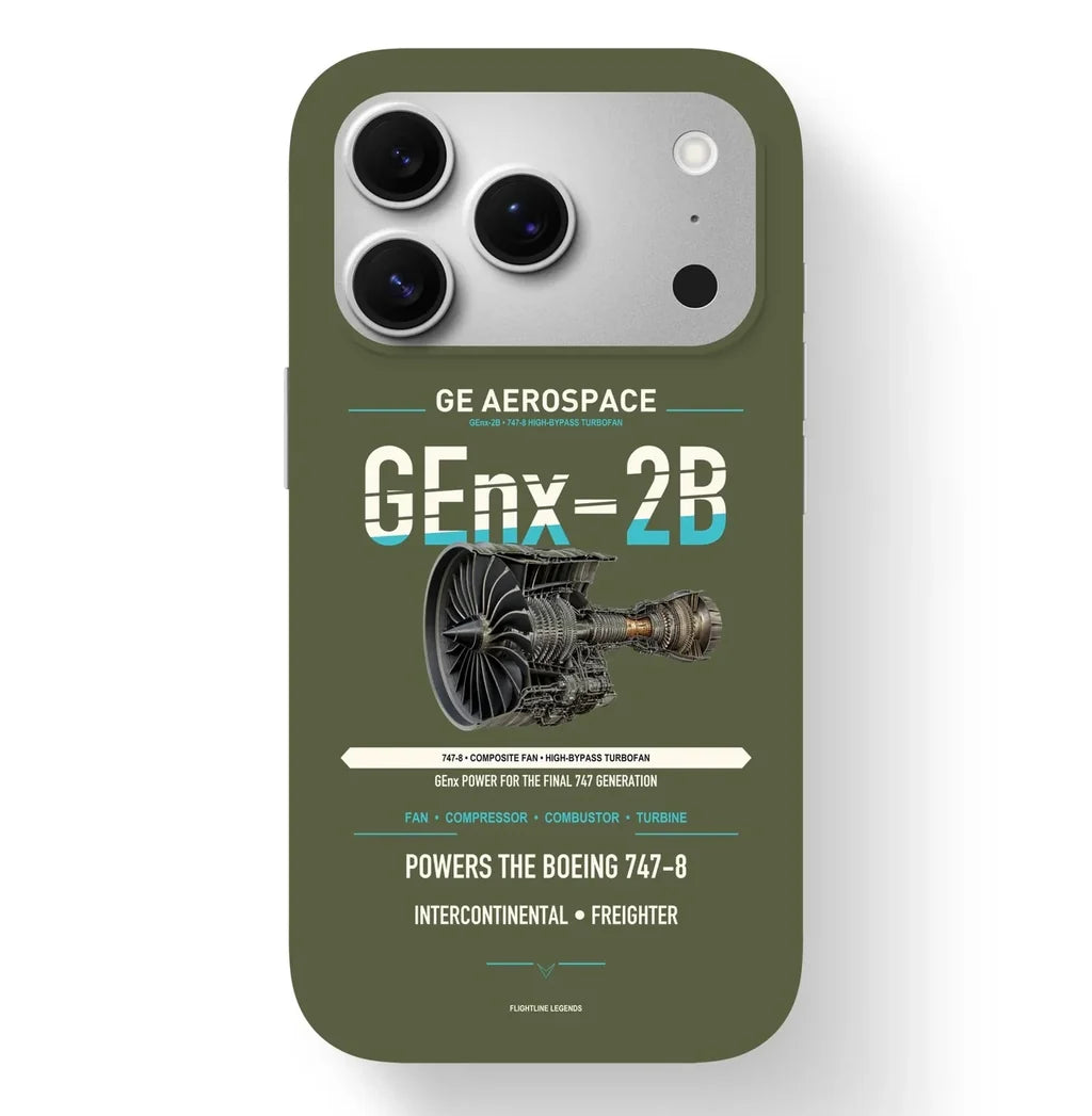 GEnx-2B Case design on green army iphone case