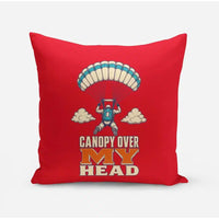 Thumbnail for Canopy Over My Head design on red pillow