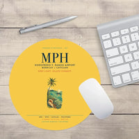 Thumbnail for Godofredo P. Ramos Airport Boracay Caticlan (MPH) design on yellow round mouse pad
