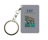 Thumbnail for Erfurt-Weimar Airport (ERF) design on gray key chain