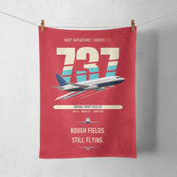Thumbnail for Boeing 737-200 design on red towel