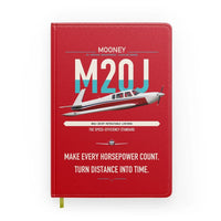Thumbnail for Mooney M20J 201 design on red notebook
