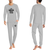 Thumbnail for Sukhoi Superjet 100 & Plane men pajamas - Light Gray