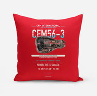 Thumbnail for CFM56-3 design on red pillow