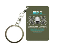 Thumbnail for DJI Neo 2 Key Chain design on green army key chain