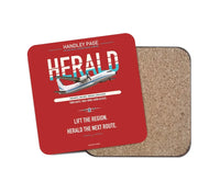 Thumbnail for Handley Page HPR.7 Dart Herald design on red 1 piece coaster
