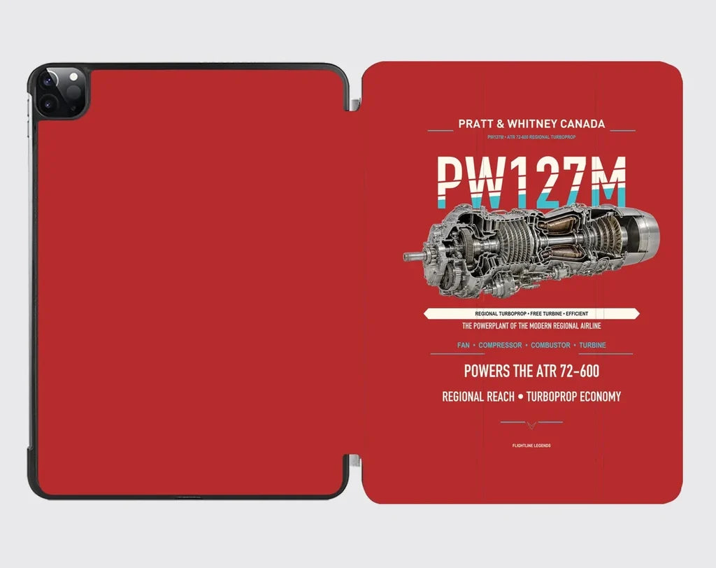 PW127M design on red ipad tablet case