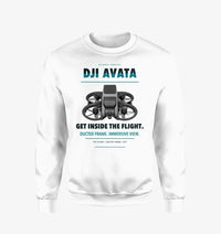 Thumbnail for DJI Avata design on white sweatshirt