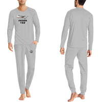 Thumbnail for The Cessna 152 men pajamas - Light Gray