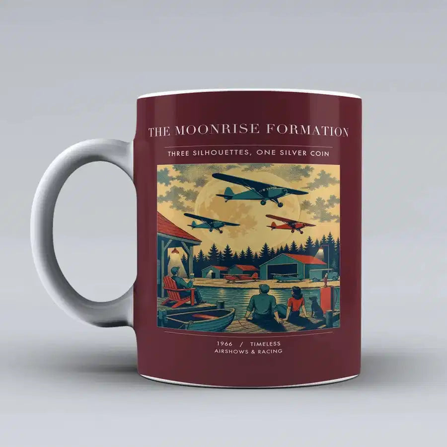 VINTAGE G4431 - The Moonrise Formation - Ceramic Mug design on darkred