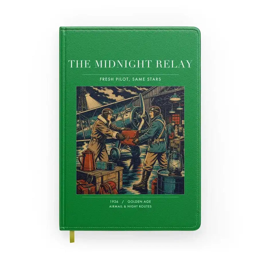 VINTAGE G4149 - The Midnight Relay - Designed Notebooks design on green