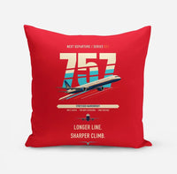 Thumbnail for Boeing 757-300 design on red pillow