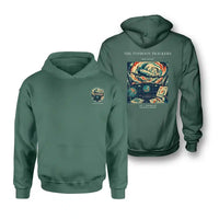 Thumbnail for VINTAGE G4091 - The Typhoon Trackers - Double-Side Hoodie design on green double side