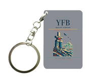 Thumbnail for Iqaluit Airport (YFB) design on gray key chain
