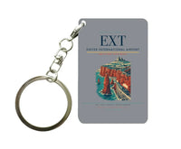 Thumbnail for Exeter International Airport (EXT) design on gray key chain