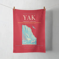 Thumbnail for Yakutat Airport (YAK) design on red towel