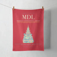 Thumbnail for Mandalay International Airport (MDL) design on red towel