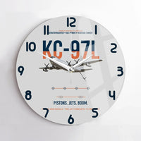 Thumbnail for KC-97L STRATOFREIGHTER design on light gray no frame wall clock