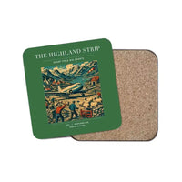 Thumbnail for The Highland Strip - Designed Coasters design on green 1-piece