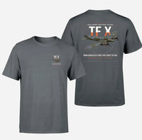 Thumbnail for Bristol Beaufighter TF X design on gray t-shirt, double-side print