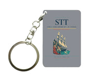 Thumbnail for Cyril E. King Airport (STT) design on gray key chain