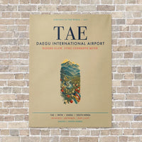 Thumbnail for Daegu International Airport TAE vertical canvas print - no frame - beige background
