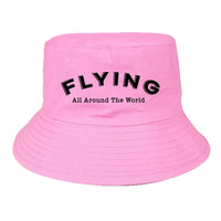 Thumbnail for Flying All Around The World summer hat - light pink