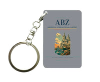Thumbnail for Aberdeen International Airport (ABZ) design on gray key chain
