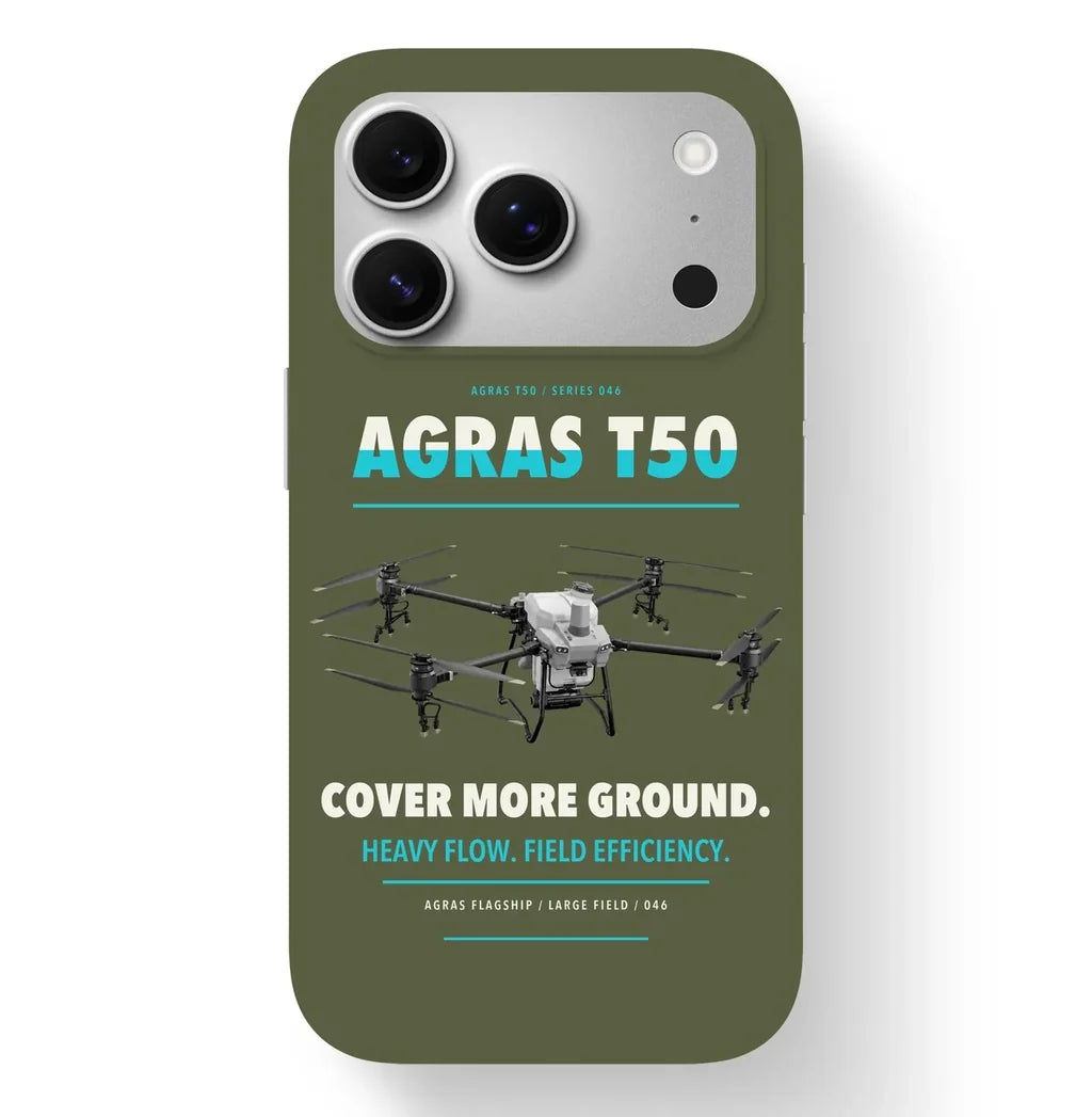 DJI Agras T50 Case design on green army iphone case