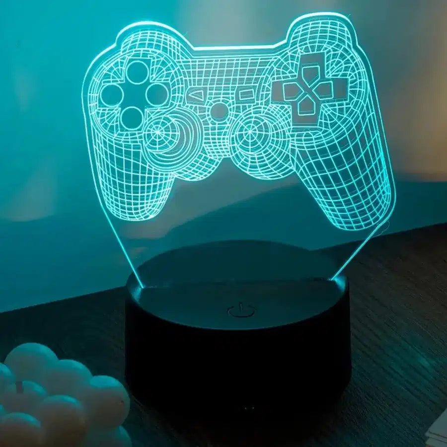 Customisable Powered Modern Game Controller 3D 3D Lamp - view 7