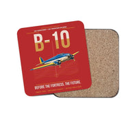 Thumbnail for Martin B-10 design on red 1 piece coaster