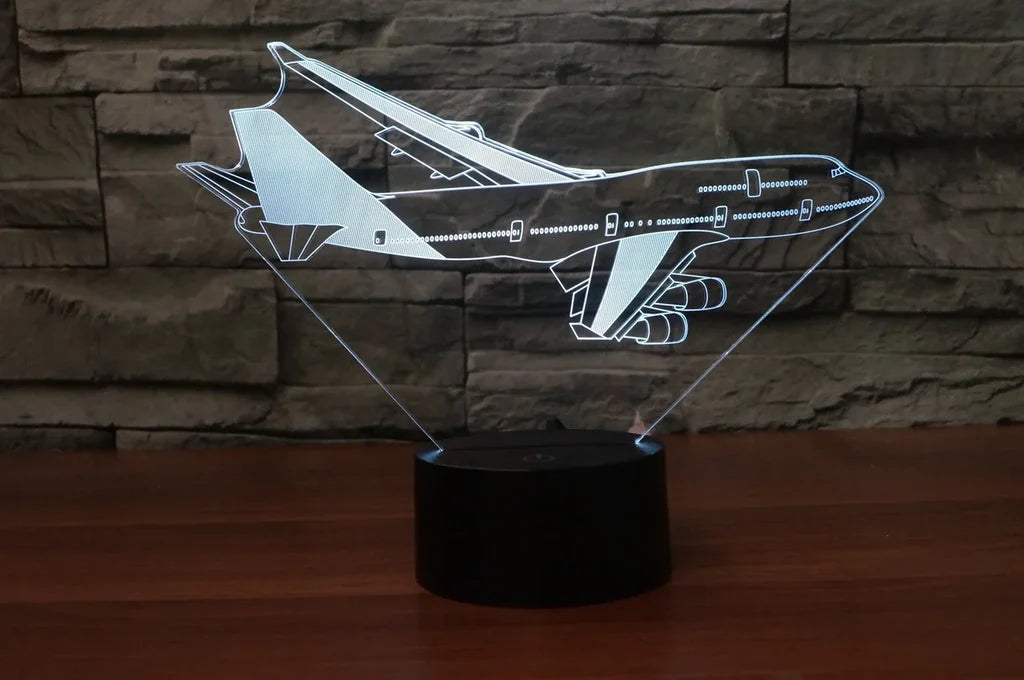 Customisable Boeing 747 3D Lamp - view 8
