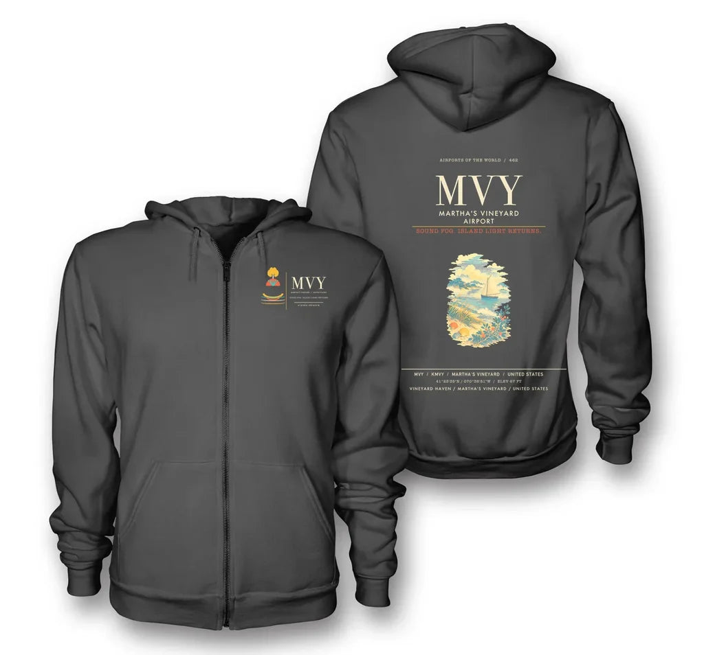 Martha's Vineyard Airport MVY Dark Gray