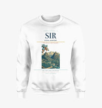Thumbnail for Sion Airport (SIR) design on white sweatshirt