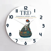 Thumbnail for Trondheim Airport Vrnes TRD Wall-Clock No-Frame - White