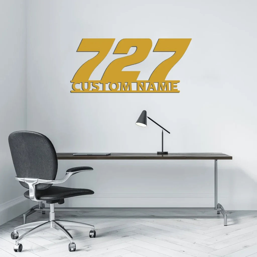 Customisable Boeing 727 Metal Sign - view 7