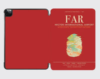 Thumbnail for Hector International Airport (FAR) design on red ipad tablet case