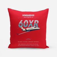 Thumbnail for Bombardier Learjet 60XR design on red pillow