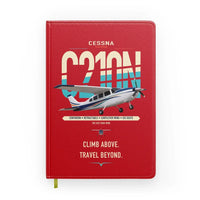 Thumbnail for Cessna T210N Centurion design on red notebook