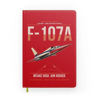 Thumbnail for F-107A Ultra Sabre design on red notebook