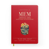 Thumbnail for Frederick W. Smith International Airport Memphis (MEM) design on red notebook