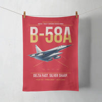 Thumbnail for B-58A Hustler design on red towel