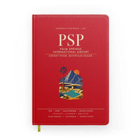 Thumbnail for Palm Springs International Airport (PSP) design on red notebook